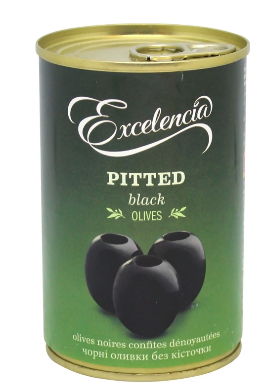 Маслини чорні Excelencia б/к 314мл